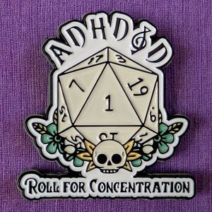 ADHD&D Enamel Pin
